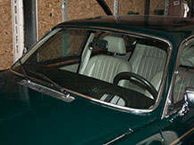 eingesetzte Autoscheibe